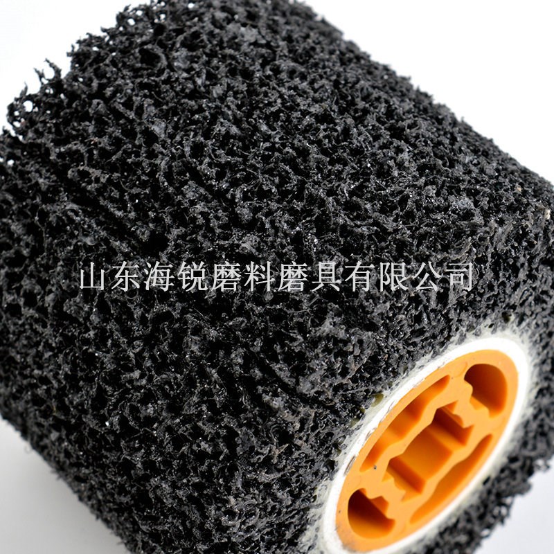 黑金刚拉丝轮十字胶芯t拉丝金属拉丝飞翼轮耐磨百洁布拉丝轮