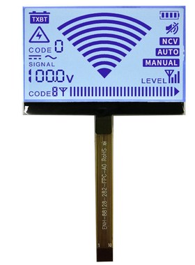 2.5寸断码屏厂家七段八字lcd液晶显示屏FSTN单R色屏段码COG模块