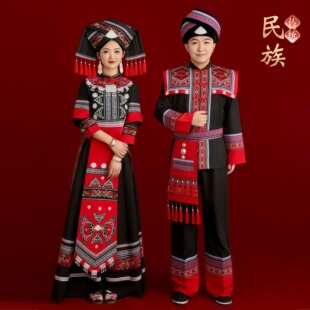 新款盛装壮乡广西壮族少数民族男女情侣回娘家服饰三月三演出服装