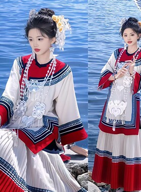 新款凉山彝族民族服装刺绣服饰