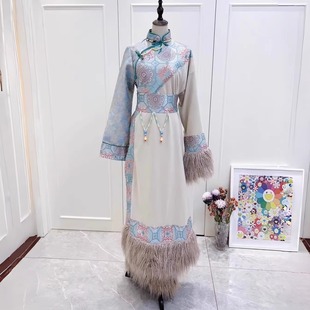 新款成人写真藏服女装长袖西藏套装大理服饰拉萨旅拍摄影写真套装