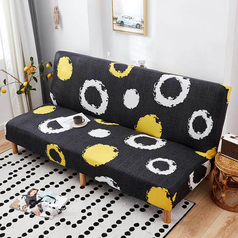 无扶手一体式沙发床罩子多功能印花沙发罩通用全包套家居