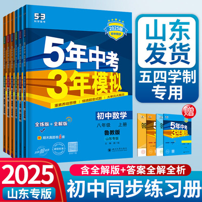 2025版曲一线53初中同步山东专版