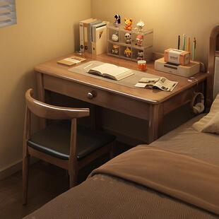 实木书桌70/80/90cm学习桌小户型书桌家用办公桌卧室床边电脑桌