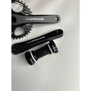 包邮Praxis牙盘碟刹公路车瓜车中空一体铝合金38T超轻10速11速
