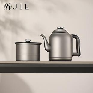 纯钛岩板乌金石茶盘茶台嵌入式烧水壶暗装双孔全自动上水遥控泡茶