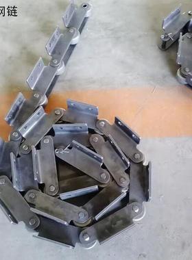 C2062C2082不锈钢弯板链条50.8双节距滚子链工业传动用输送链条