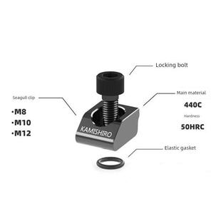 ok夹具海鸥工装蛤蟆钳单向重型一体侧固侧顶压板加工中心M12虎钳