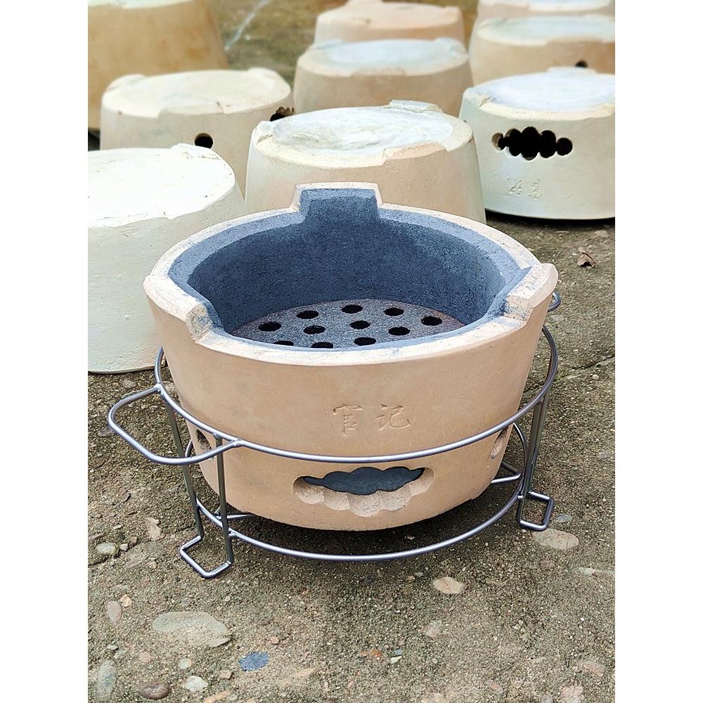 港式边炉木炭炉烧烤室内木炭炉家用商业汤老式粘土红粘土炉烧烤炉