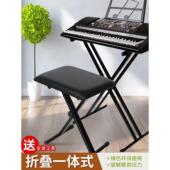 电子键盘x型钢琴支架组合电子钢琴双管支架键盘乐器多速可调钢琴