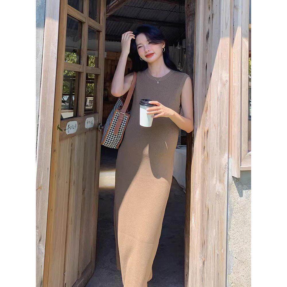 ◆娜拉自制◆孕妇2025秋冬针织背心裙中长款连衣裙外穿内搭打底裙