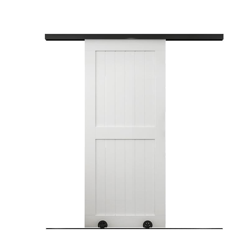 谷仓门吊轨地轮轨道全套配件 移门隐形门带阻尼五金吊轨轨道配件