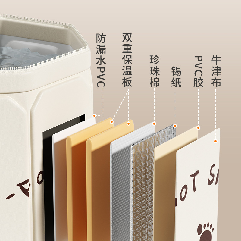 可折叠泡脚袋加高过小腿泡脚桶家用洗脚盆式足浴过膝深桶