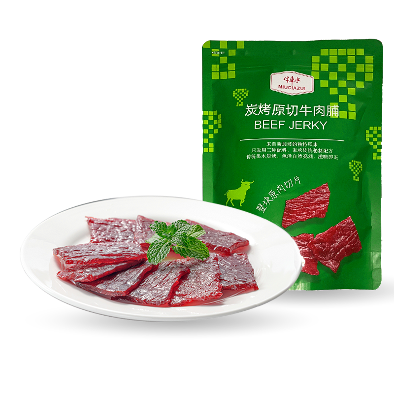 牛车水果木炭烤原切牛肉脯200g