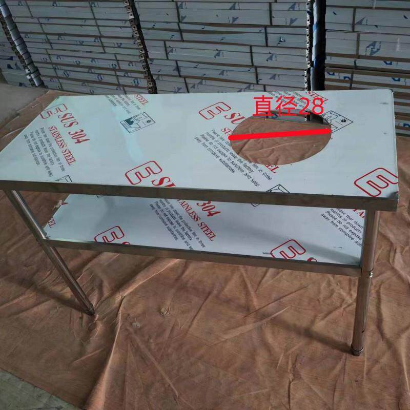 热销订做商用不锈钢灶台架厨房猛火灶切菜剁肉操作台简易工作台置