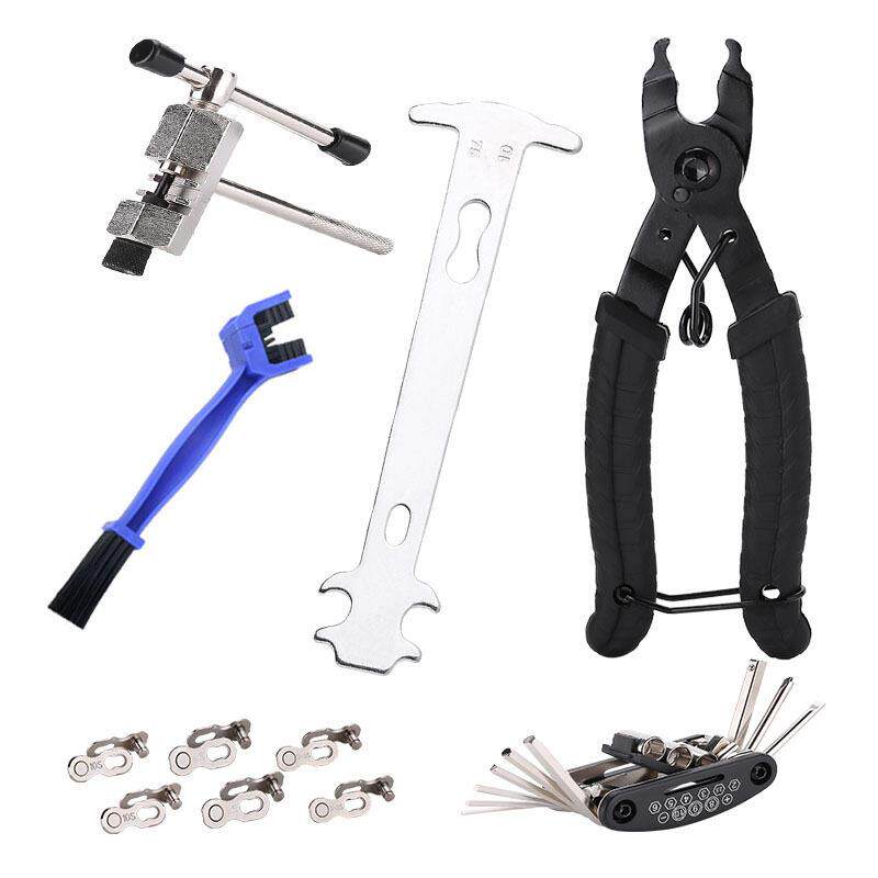 自行车链条工具山地车链条卡尺截链器链条拆卸工具魔术扣钳子工具