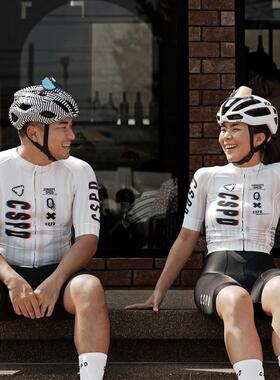 2025新款CSPD夏季男女款户外运动自行车公路车长袖骑行服爆款休闲