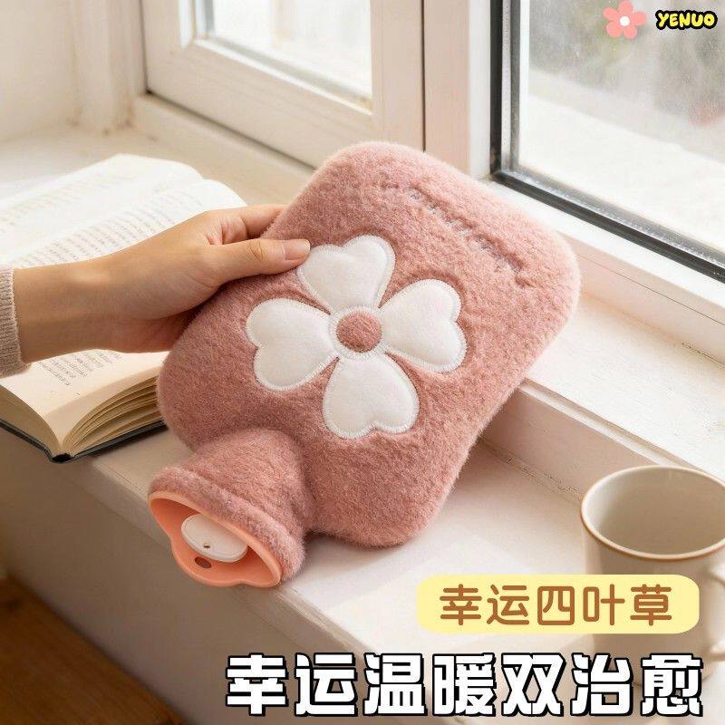 注水暖水袋女生热敷暖手专用肚子热水袋可爱毛绒安全防爆暖脚神器