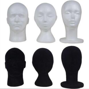 泡沫人头模特头女假人头男女头模泡沫头像帽子假发眼镜道具展示