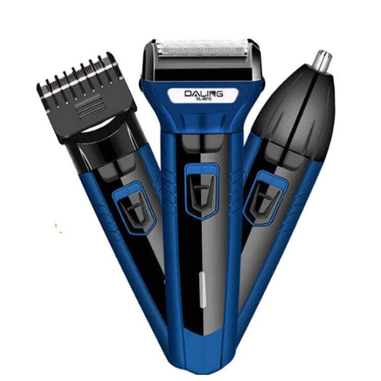 跨境达玲DL-9016剃须刀 三合一刮胡刀电动鼻毛器理发剪鬓角修剪器