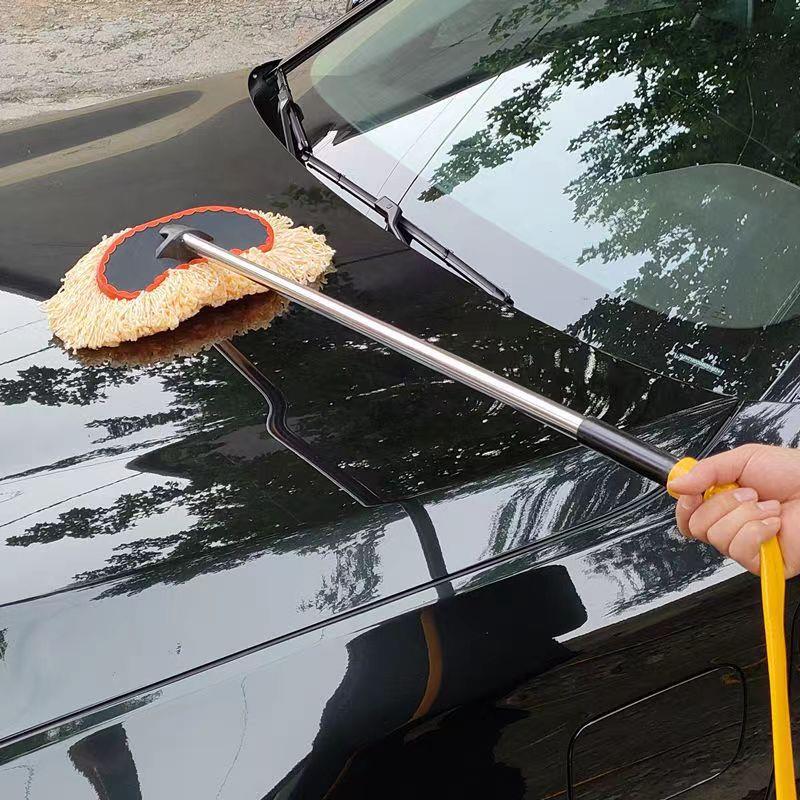 汽车通水洗车拖把不伤车专用喷水洗车刷家用接水管清洁工具