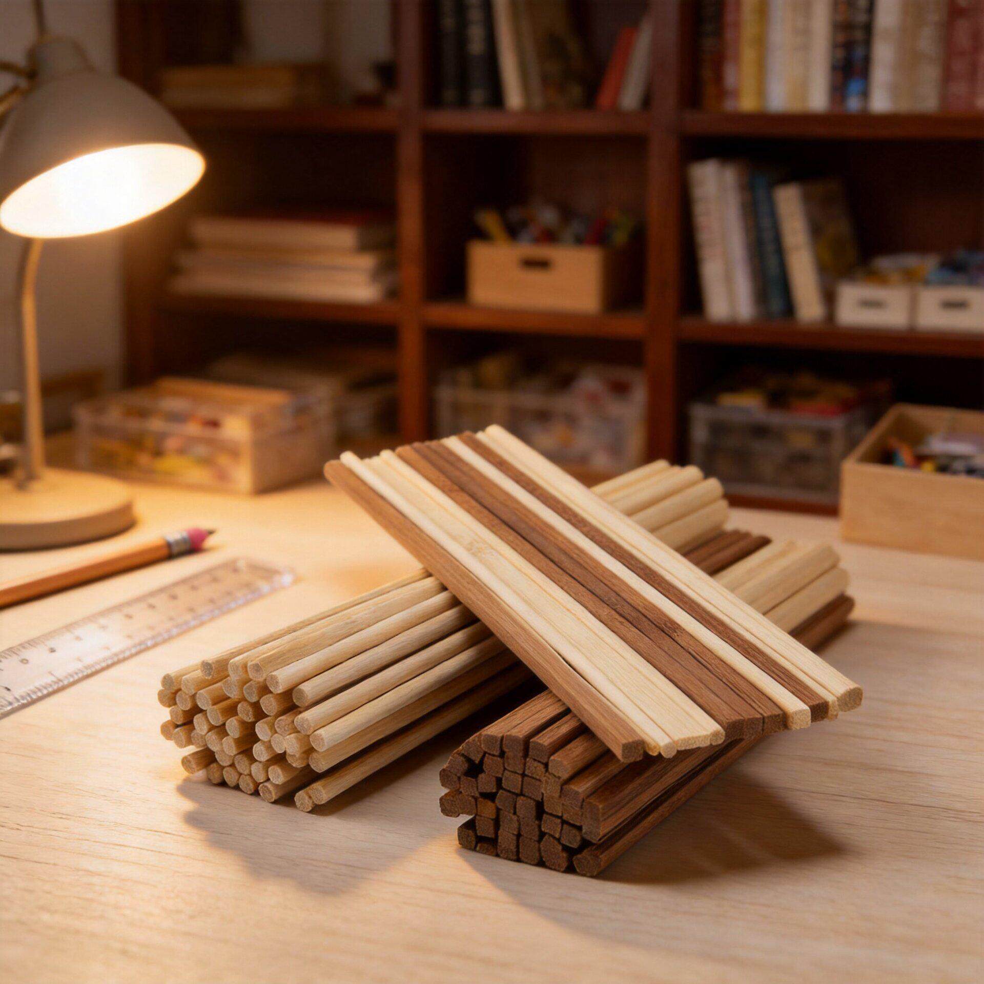 螃蟹王国方竹棒 竹棍 条DIY手工制作建筑模型材料竹节手工艺术竹
