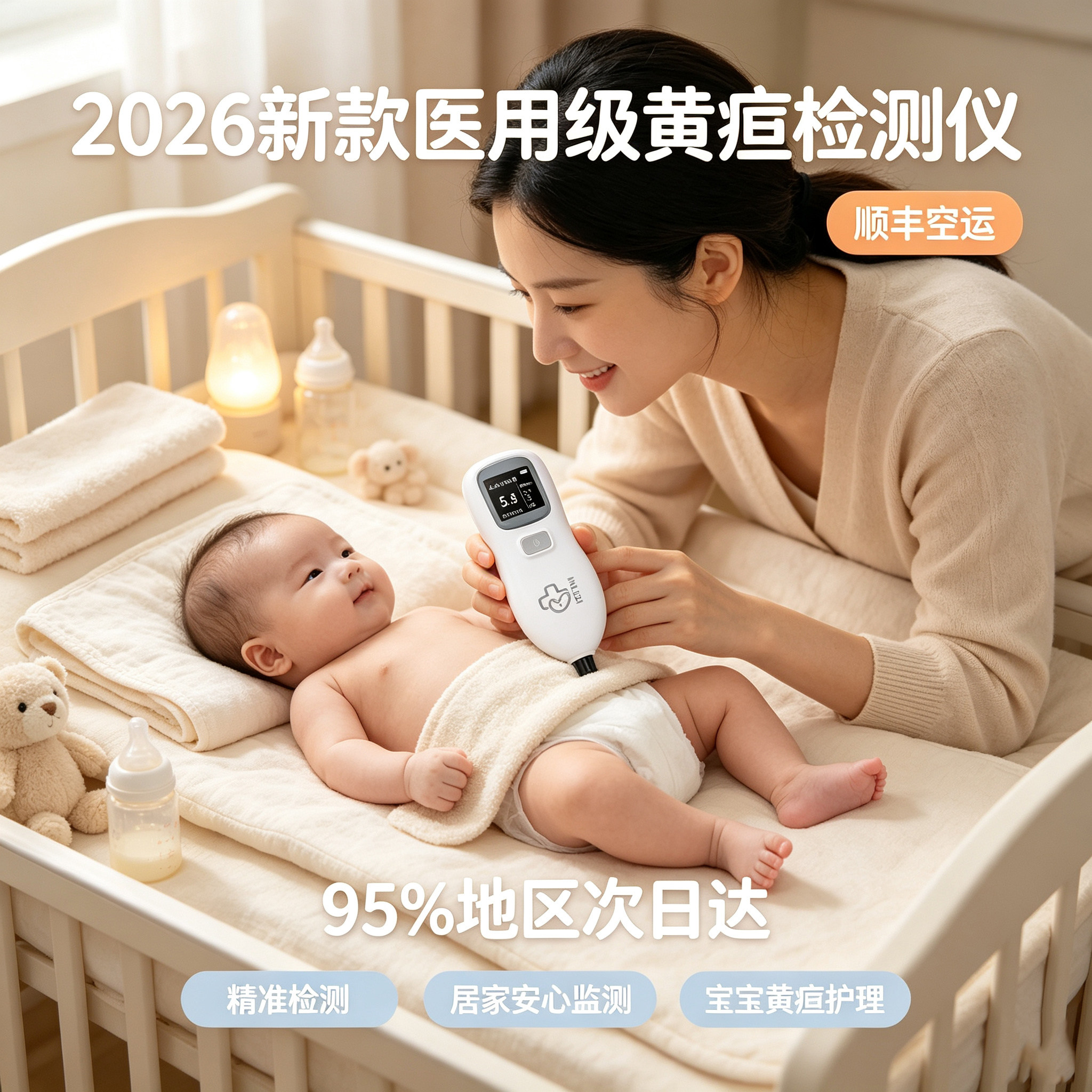 黄疸检测仪测黄疸仪器婴儿家用黄疸测试仪新生儿医院同款黄疸租赁