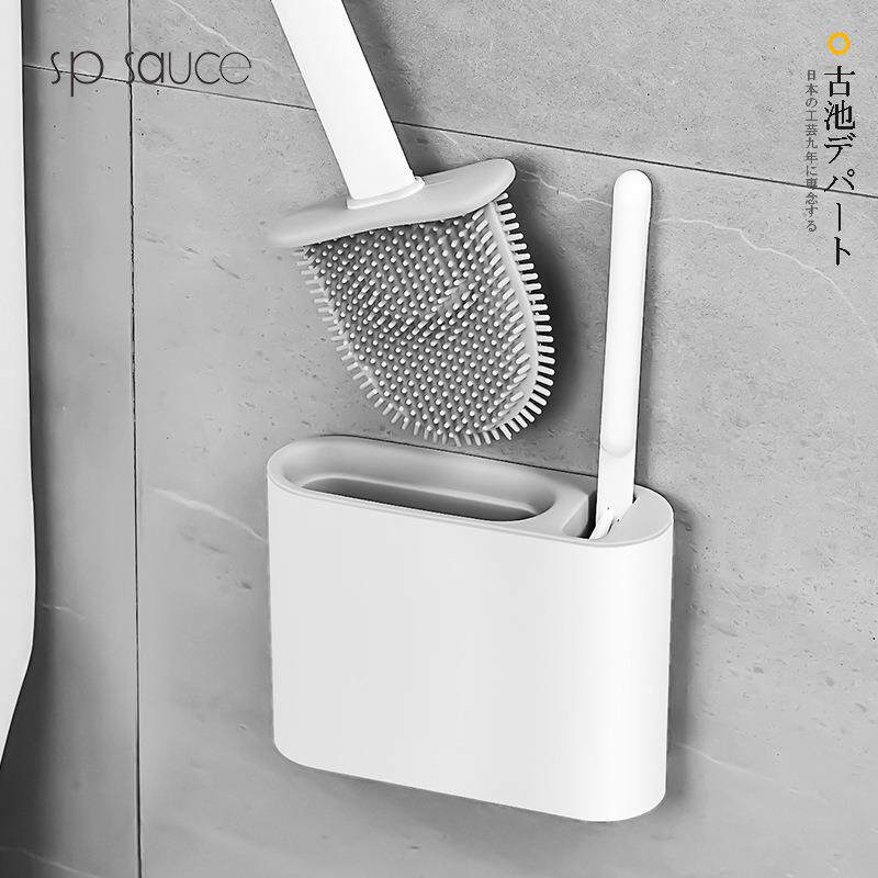 新款硅胶马桶刷家用无死角卫生间挂墙式壁挂式洗厕所刷子清洁套装