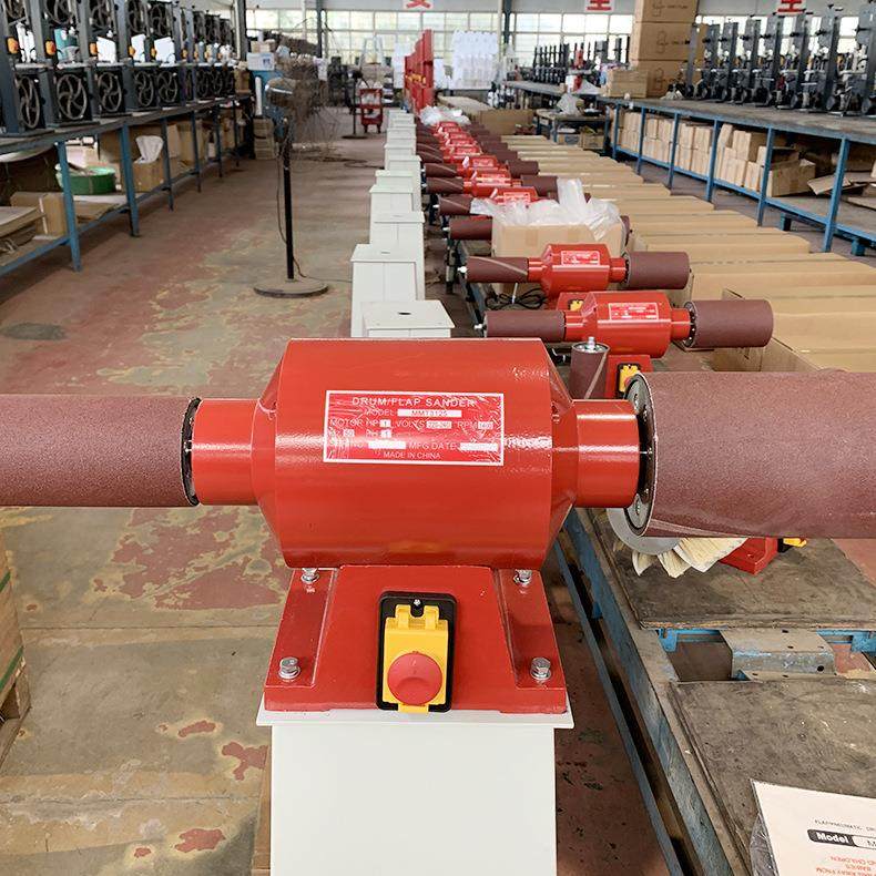 山东厂家供应气鼓砂光机木工双头砂抛光机打磨机海绵轮打磨机