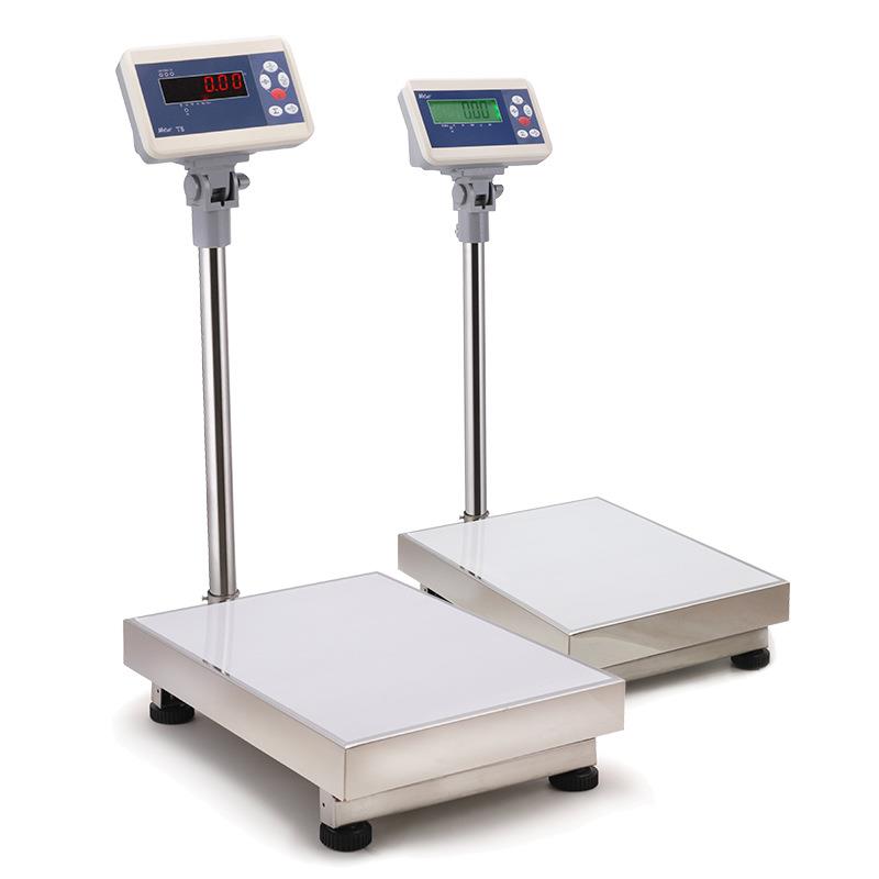 出口100kg电子台秤不锈钢40*50小型平台工业级高精度称重数字秤