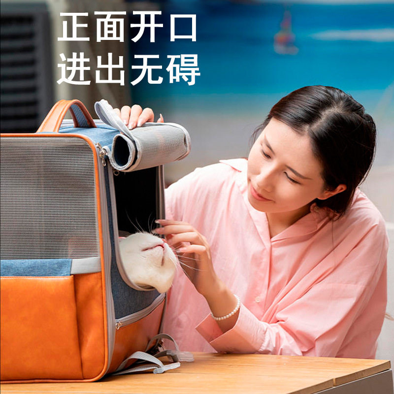 猫包外出宠物背包不变形双肩包透气保暖手提大容量帆布小狗包