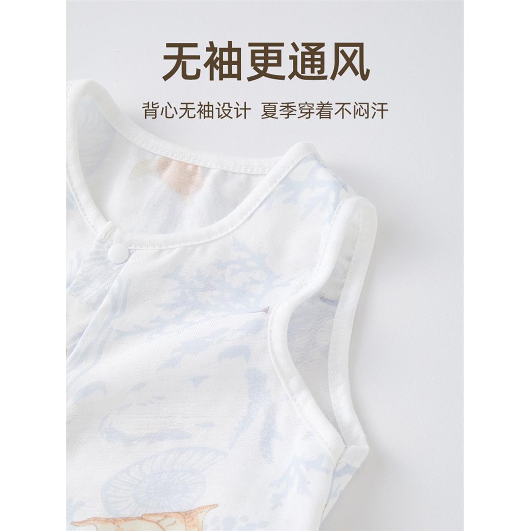 无袖连体衣婴儿衣服夏竹