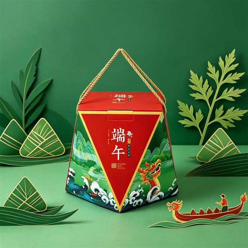 热销新款端午粽子包装盒甜粽肉粽手工糕点通用礼盒公司福利包装箱