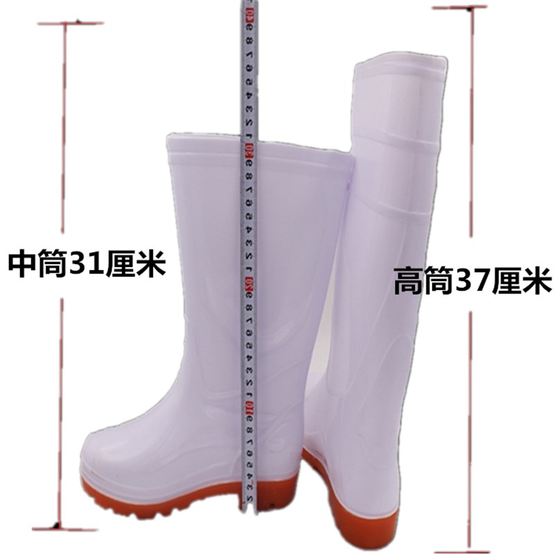 热销耐酸碱耐油雨鞋雨靴男女短筒中筒高筒低帮防水鞋水靴胶鞋黑色