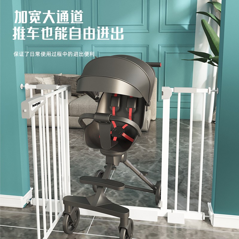 热销楼梯护栏婴幼儿童安全门栏栅栏防护栏杆免打孔宠物狗围栏隔离