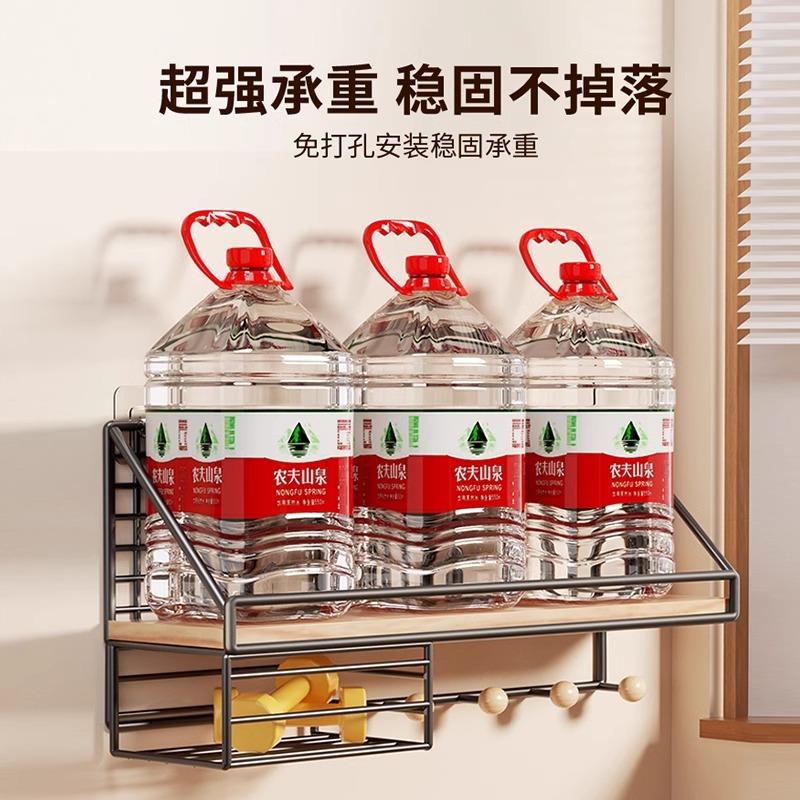 热销墙上置物架学生寝室床头上铺免打孔宿舍神器卧室收纳架子墙壁