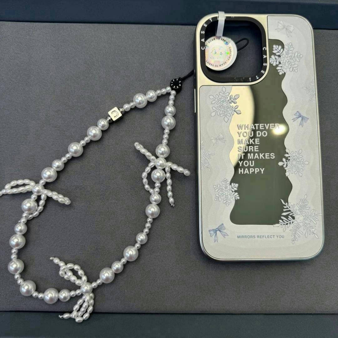 CASE冬日雪花波浪苹果手机壳iphone11 12 13 14 15 16promax新款外壳高级感小众磁吸2025网红爆款