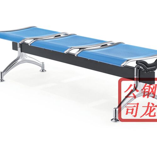 极速三人位平板排椅3人无靠背椅子候诊椅公共座椅商场休息椅等候