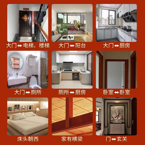 好货门对门葫芦挂件卧室厕所客厅厨房阳台黄铜五帝钱挂饰天然开口