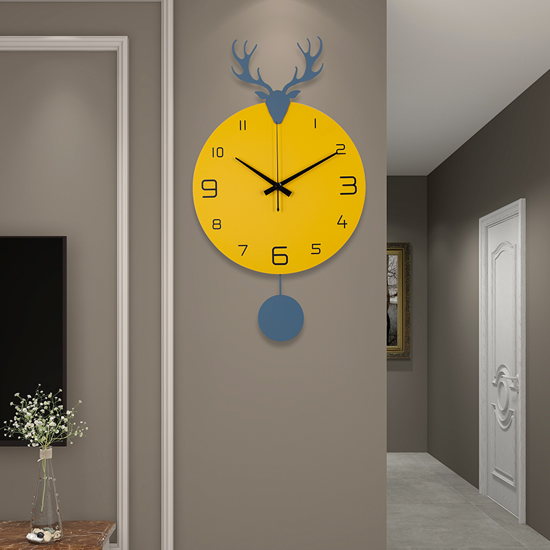 钟表客厅家用时尚挂墙装饰挂表现代简约2022新款网红创意轻奢挂钟