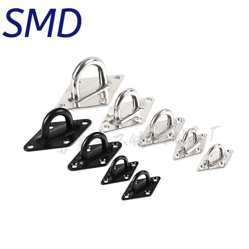 304不锈钢吊钩墙顶部承重环形挂钩侧装挂投影幕布天花板灯笼钩子