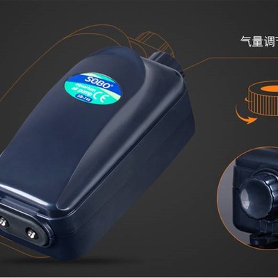 松静宝音增氧泵养鱼氧气泵鱼缸增氧机打氧机小型家用制加充氧泵!