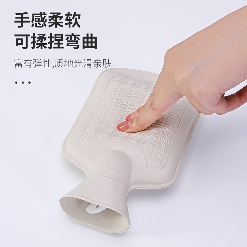 毛绒注水敷肚子腰橡胶可C拆卸小号暖水袋随身可爱暖宝宝女生