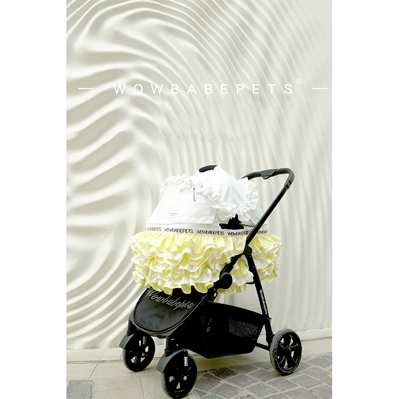 Wowbabepets云层里的星星中大型猫狗宠物推车轻便折叠外出便携