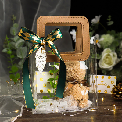 伴手礼袋子手提透明高级感礼盒空盒ins大号结婚喜糖伴娘小礼品袋