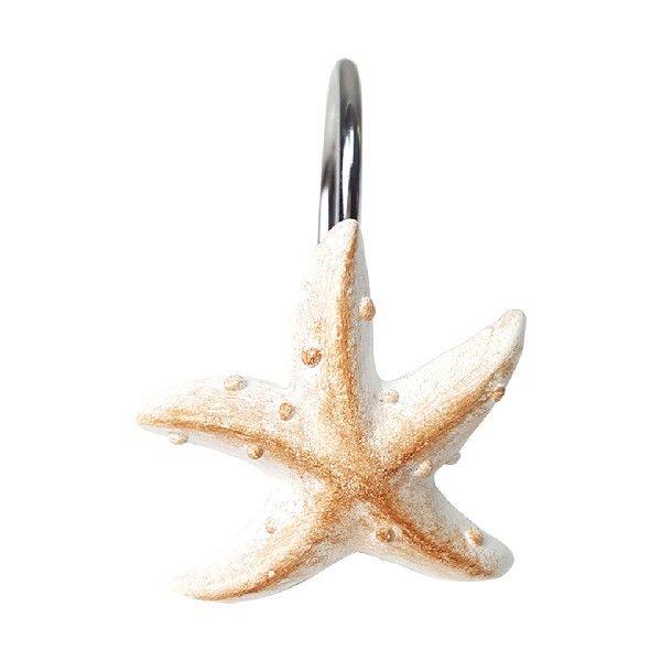 12pcs Seashell Shower Curtain Hooks Decorative Home