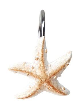 12pcs Seashell Shower Curtain Hooks Decorative Home