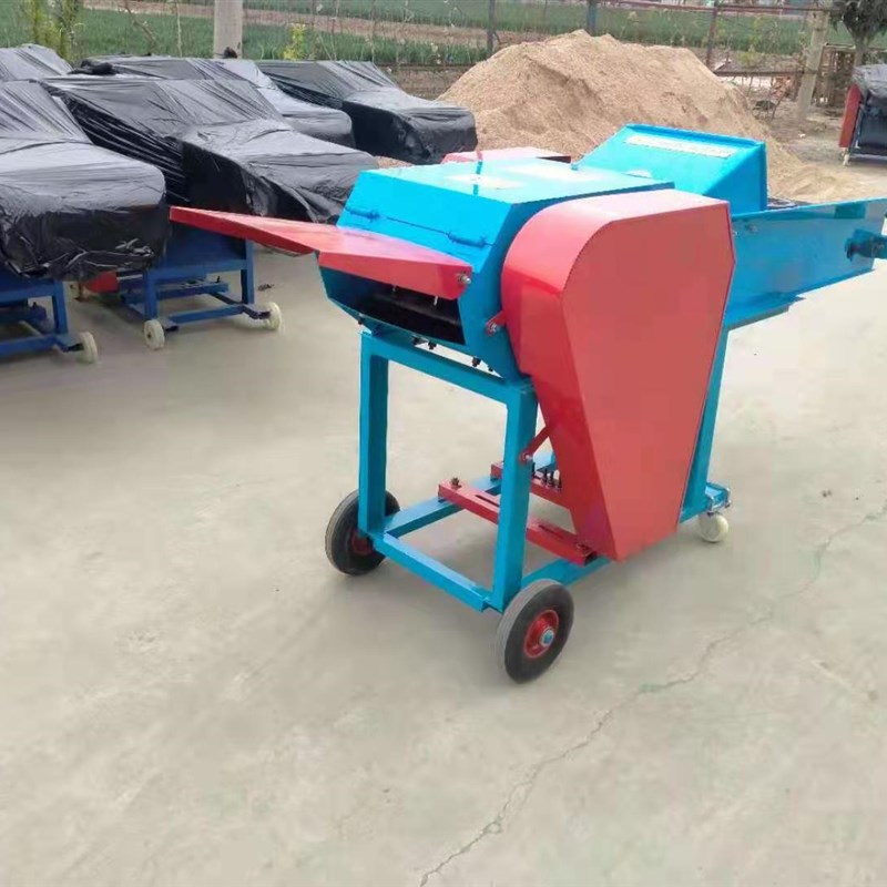 家用养殖干湿两用卧式加强加厚长短可调不缠草型铡草揉丝一体机