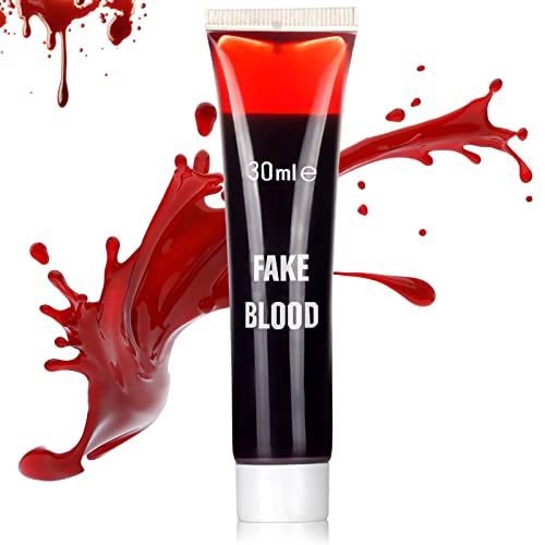 1oz (30ml) Halloween Fake Blood Makeup - Washable Realistic