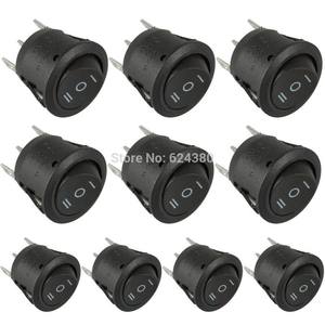 新品SPDT 1P2T Snap In Round Boat Rocker Switch On Off On 3 P